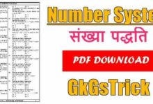 Number System Class Notes pdf Download