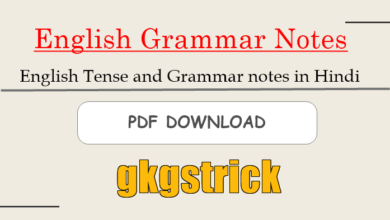 English Grammar Notes pdf Download