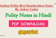 Photo of Indian Polity Notes by Ankur Yadav in Hindi Download PDF