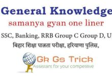 General Knowledge pdf in Hindi 2021 For All Competitive Exams