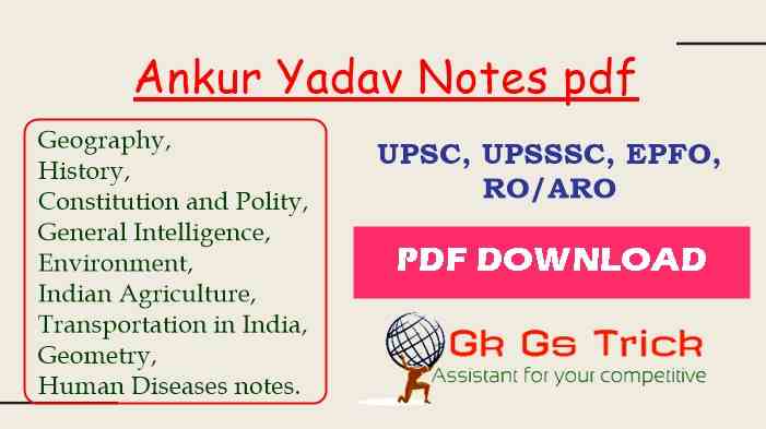 Ankur Yadav Notes pdf